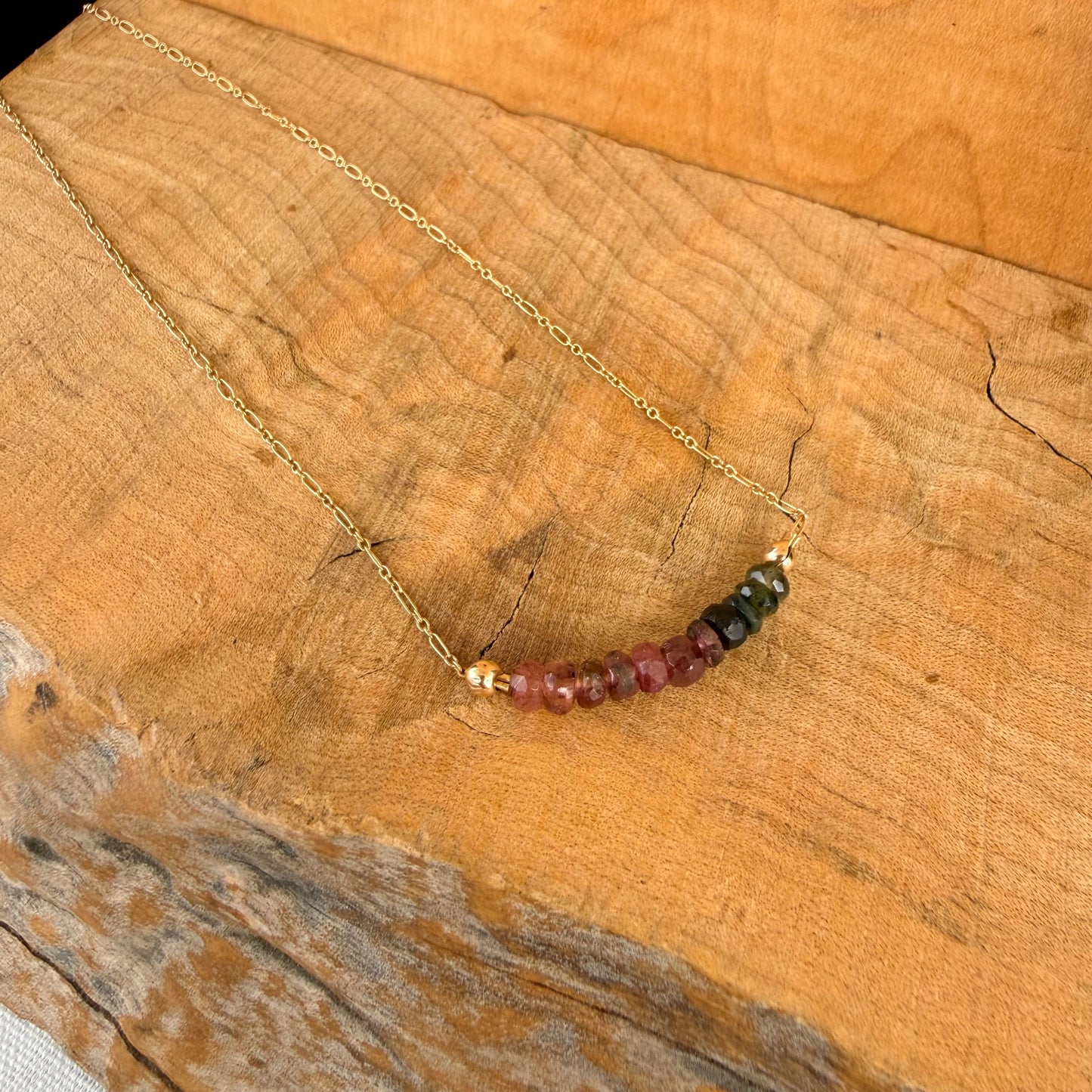 Tourmaline Bar Necklace