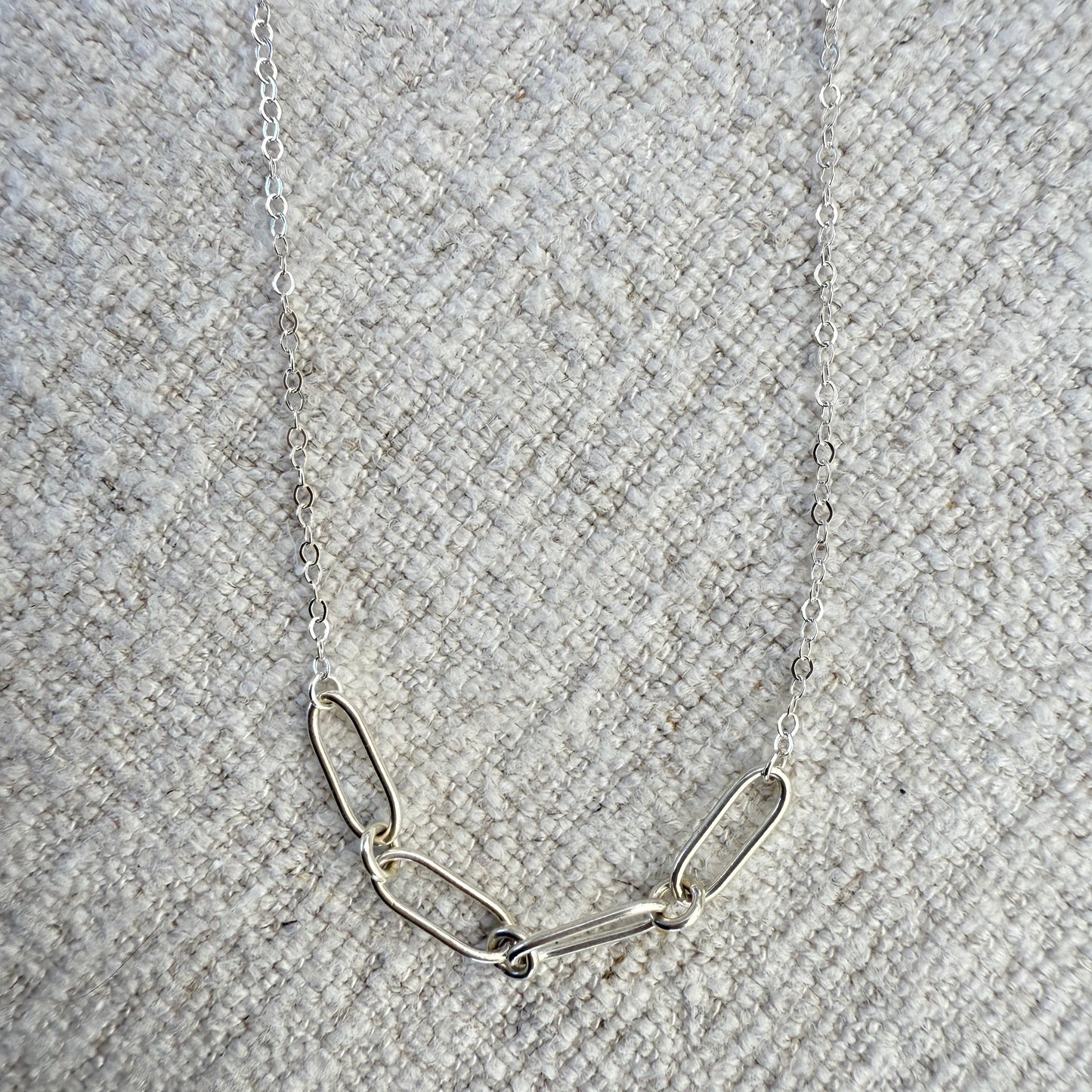 Heavy Cable Chain Accent Necklace