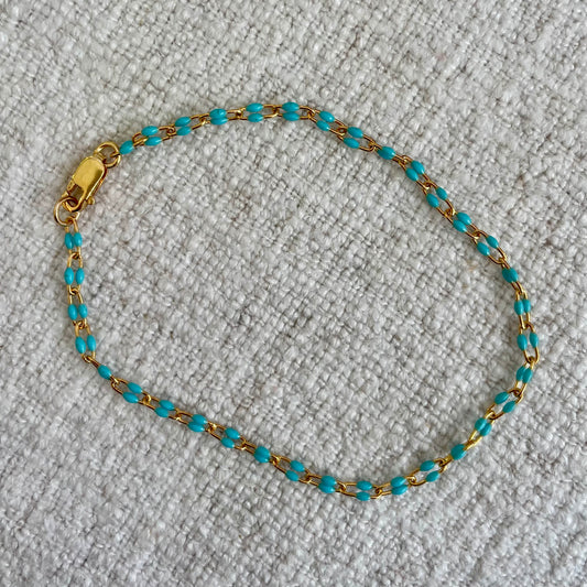 Turquoise Enamel Bracelet