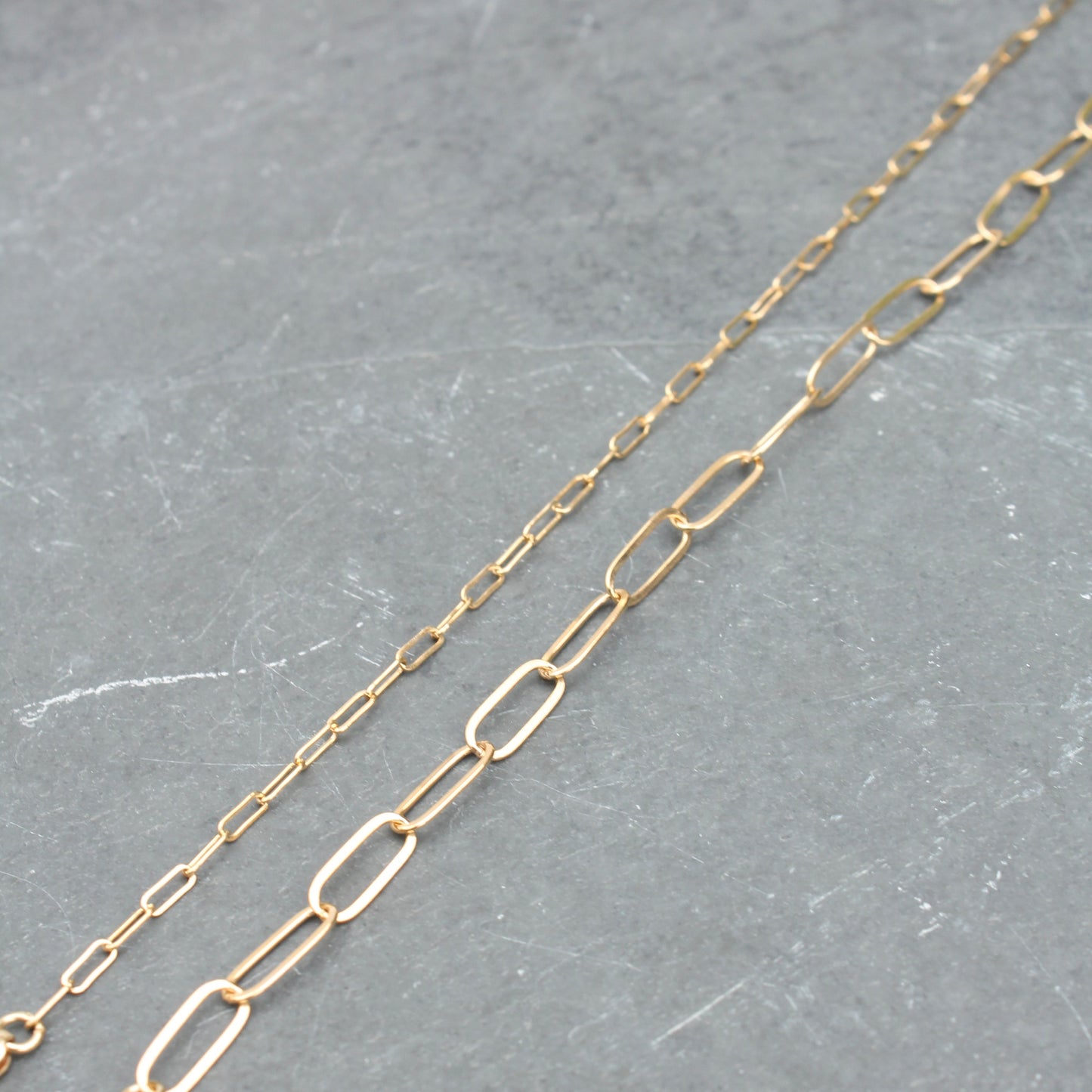 Gold Filled Paperclip Chain Bracelet