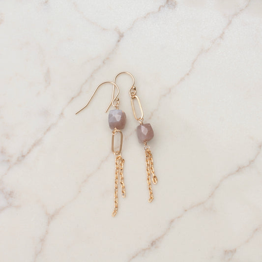 Germstone Earrings - Plumage Jewelery