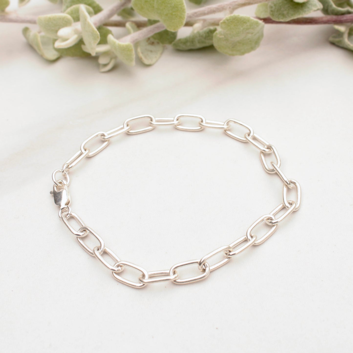 Silver chain Design Bracelet