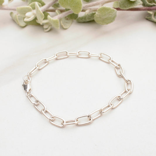 Silver chain Design Bracelet