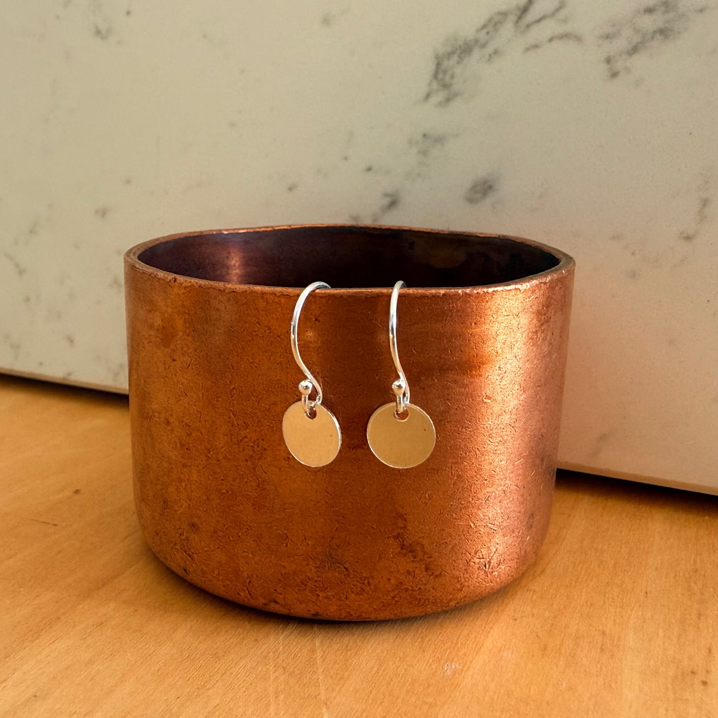 Tiny Disk Earrings