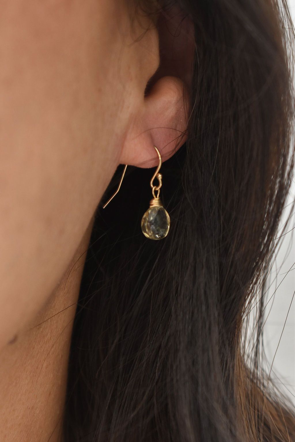 Briolette Dangles en Gold Filled