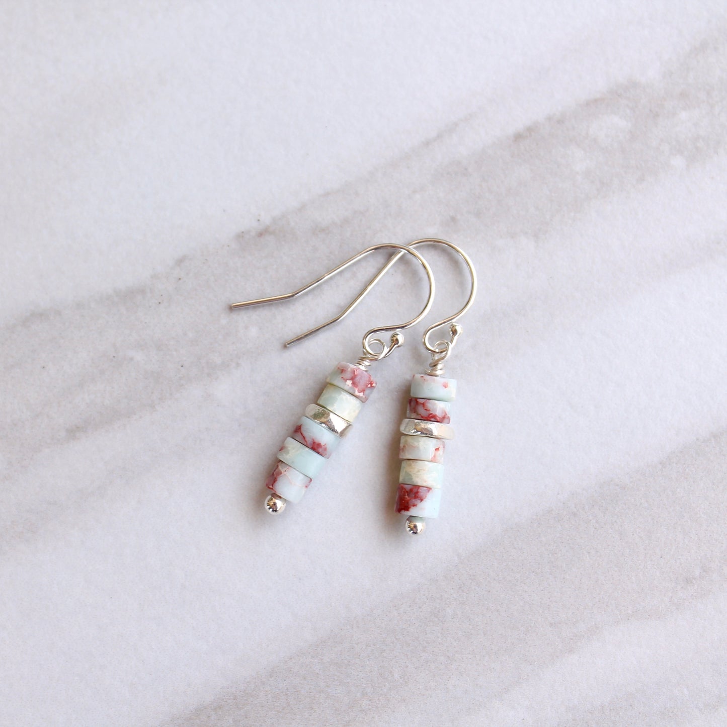 Mini Gemstone Stacks with Sterling Silver
