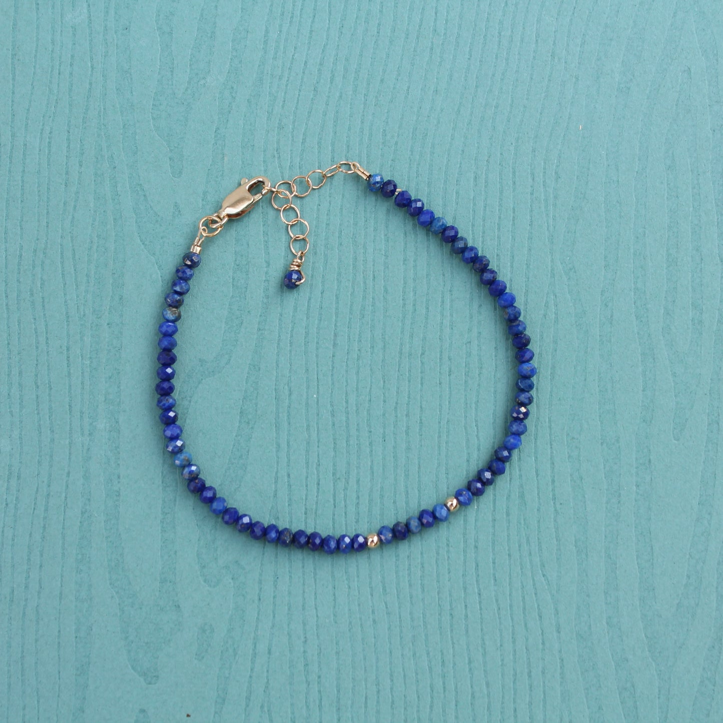 Lapis Lazuli Rondelle Bracelet
