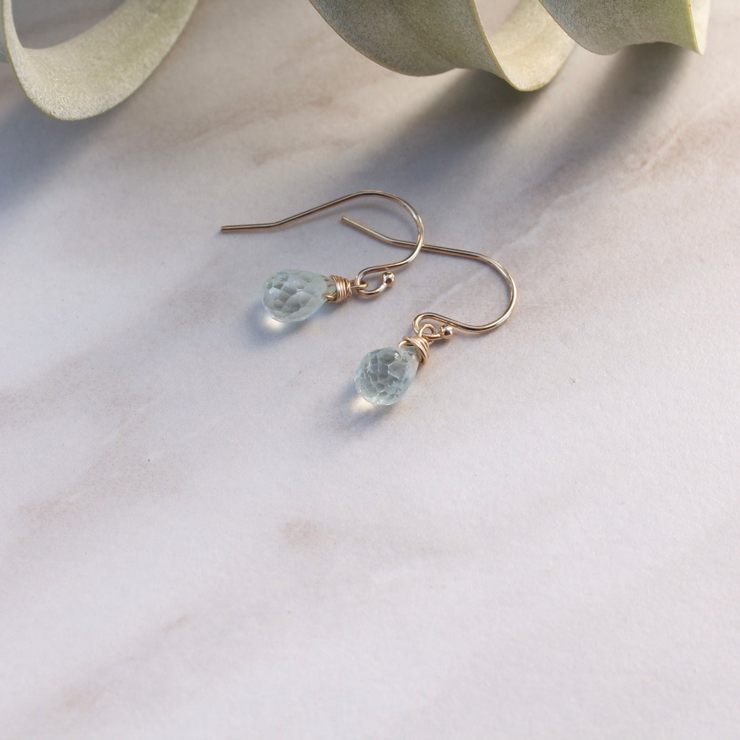 Briolette Dangles en Gold Filled