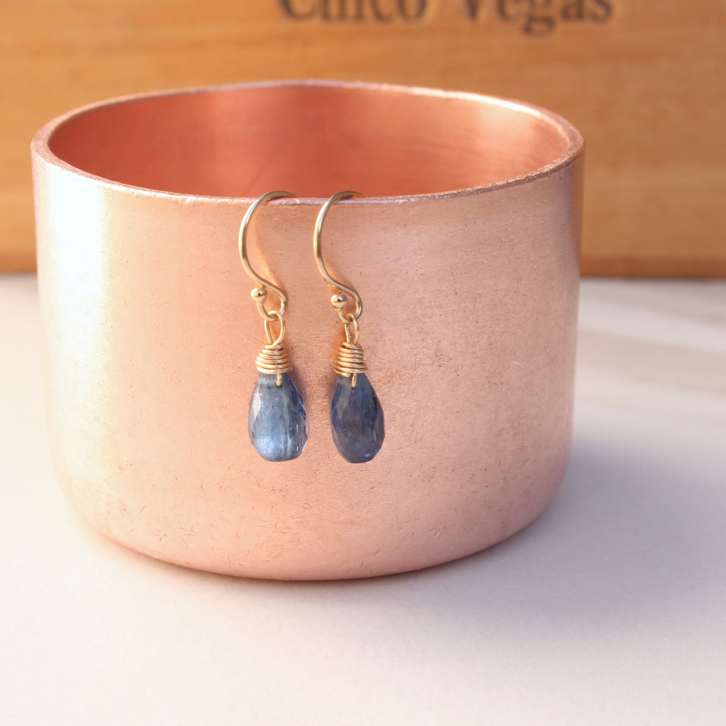Briolette Dangles en Gold Filled