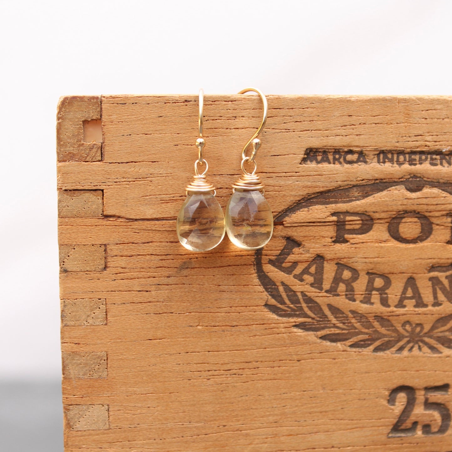 Briolette Dangles en Gold Filled