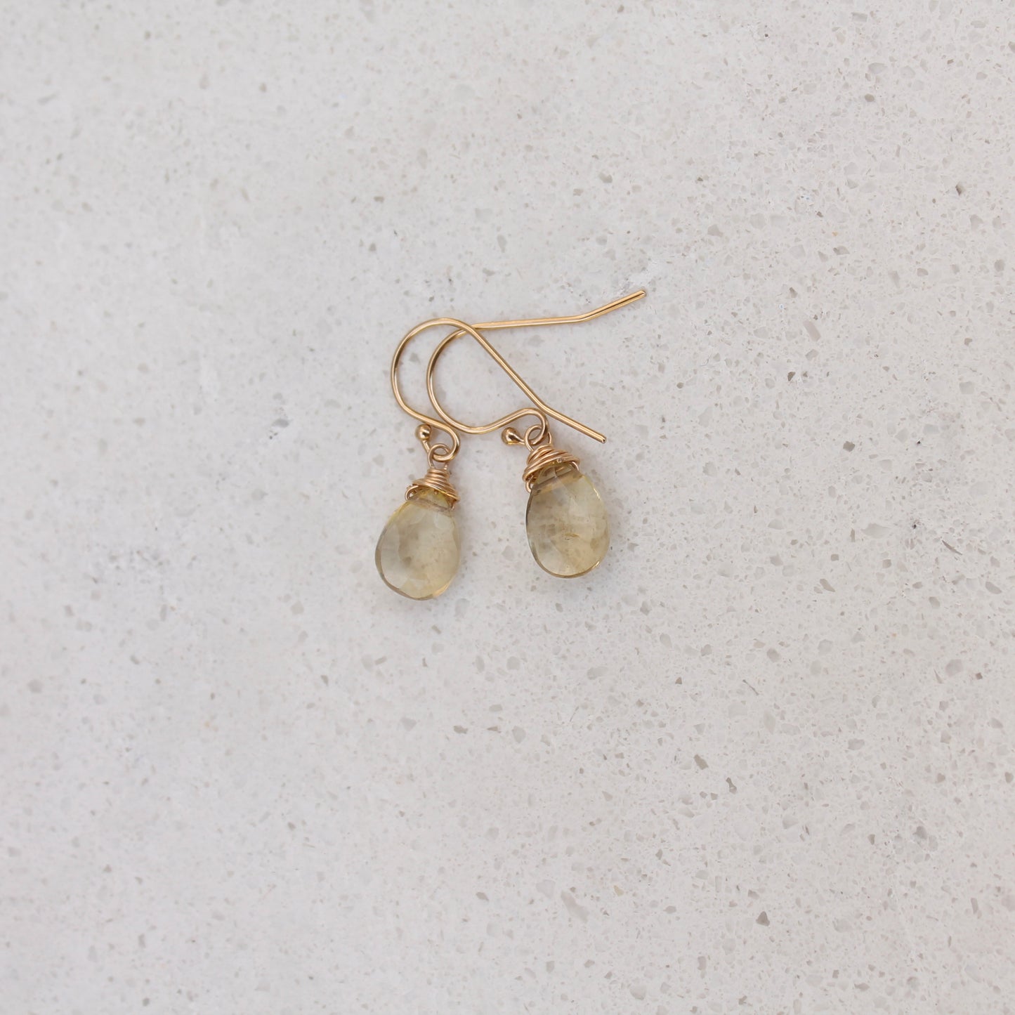 Briolette Dangles en Gold Filled