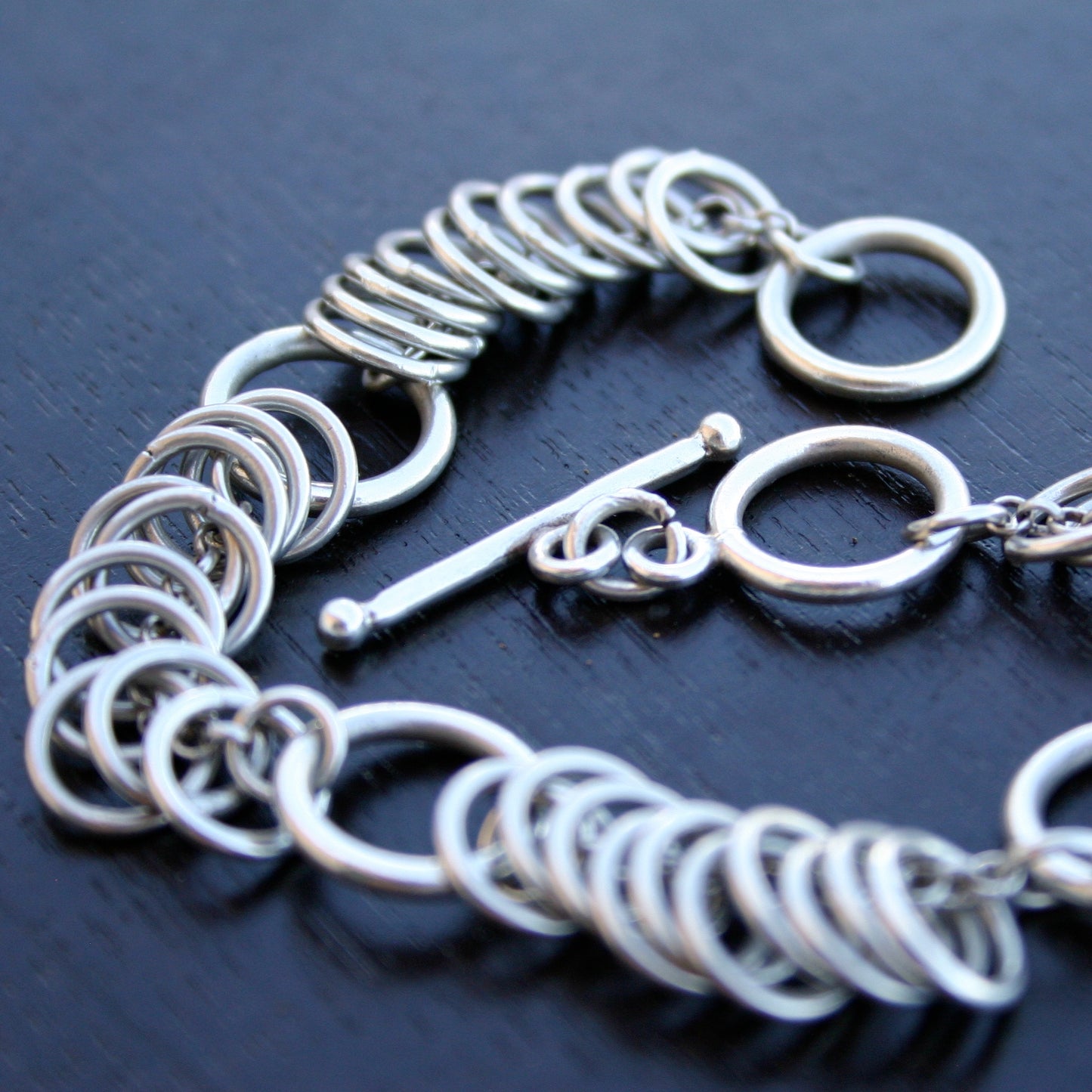 Silver Rings Bracelet