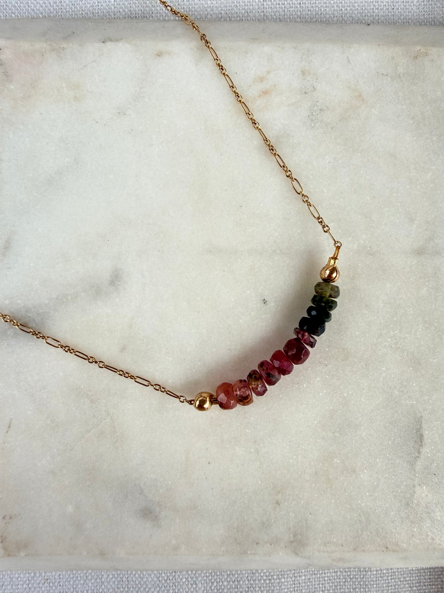 Tourmaline Bar Necklace
