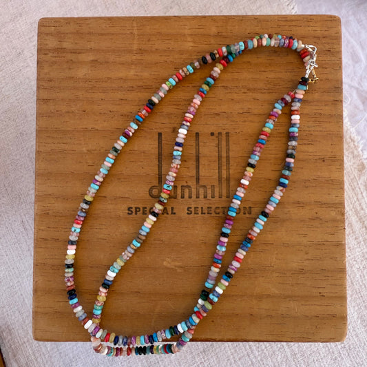 Multi Gemstone Rondelle Necklace