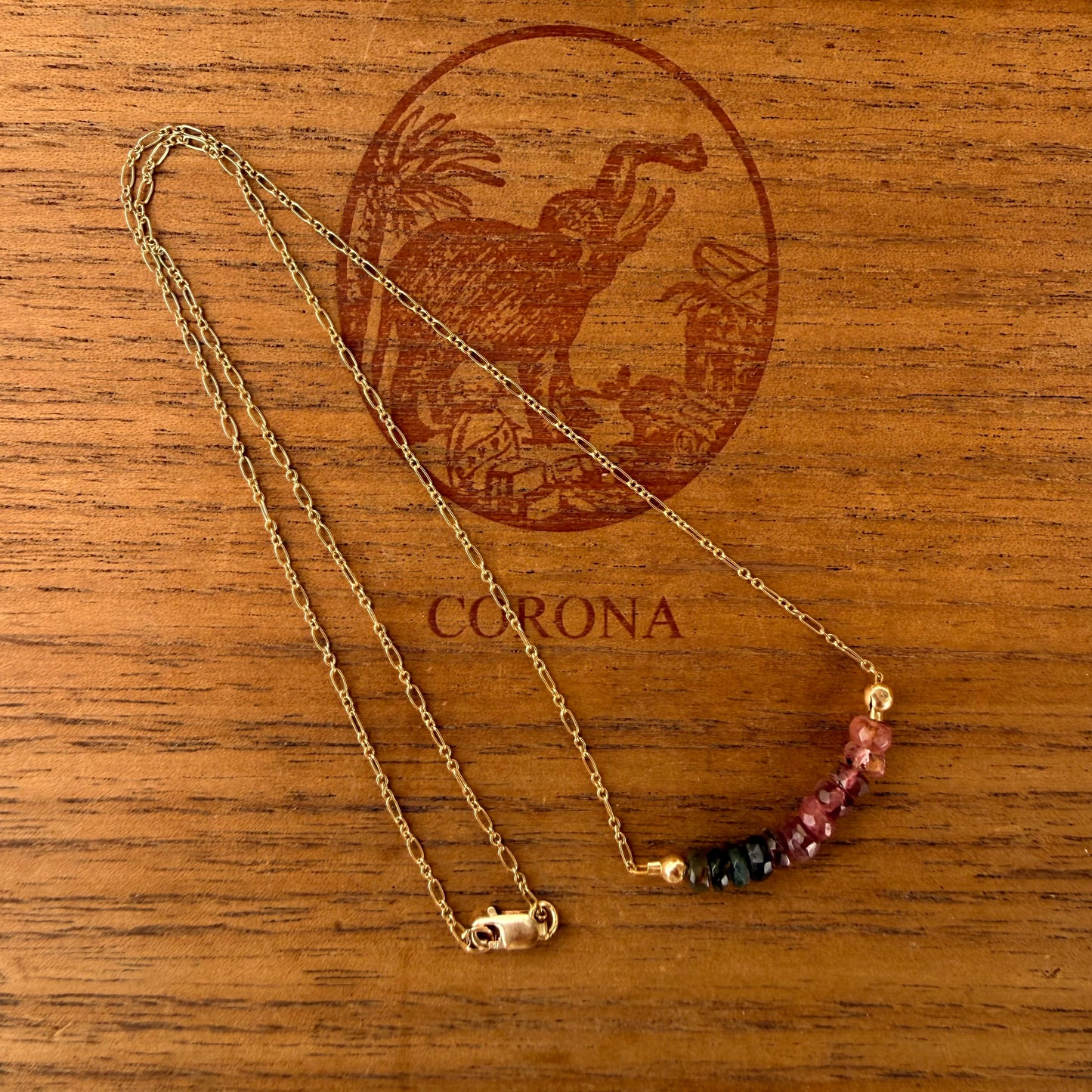 Tourmaline Bar Necklace