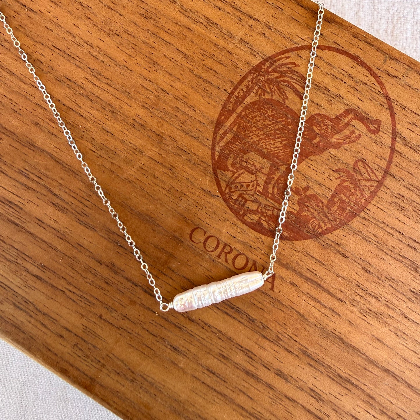 Stick Pearl Necklace