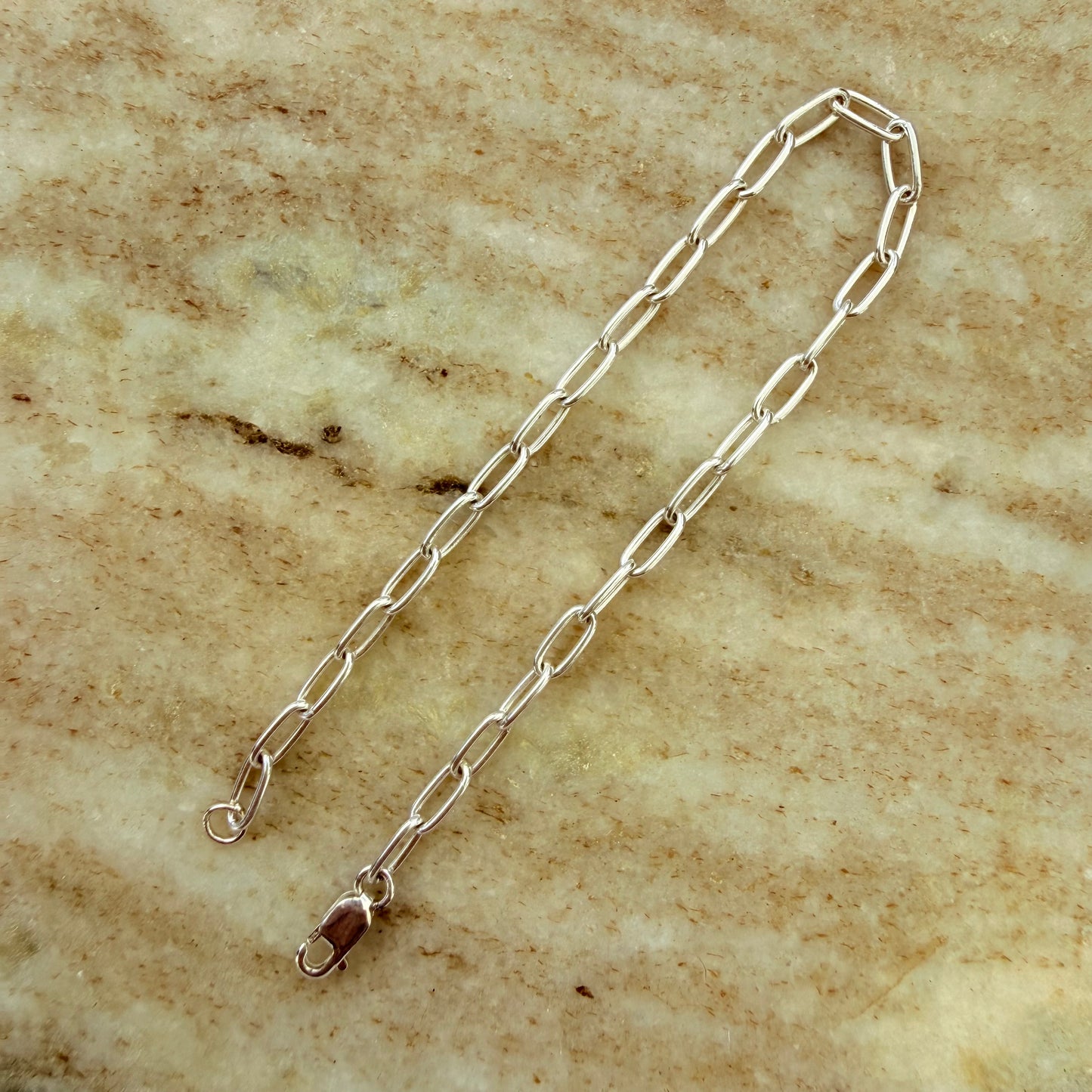 Sterling Silver Medium Drawn Cable Bracelet