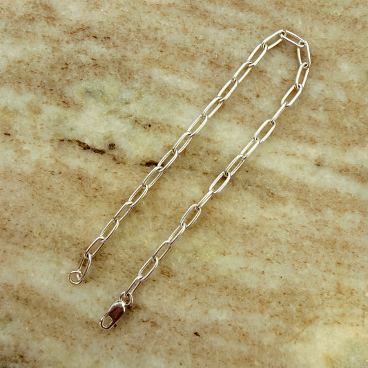 Silver Medium Cable Bracelet