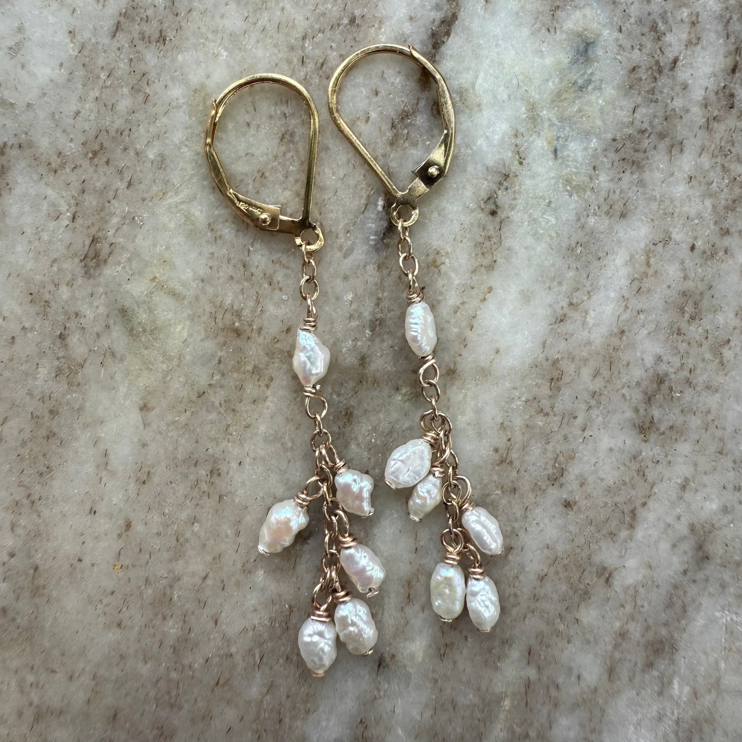 Waterfall Pearl Earrings