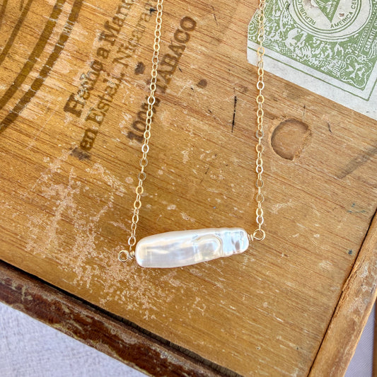 Stick Pearl Necklace