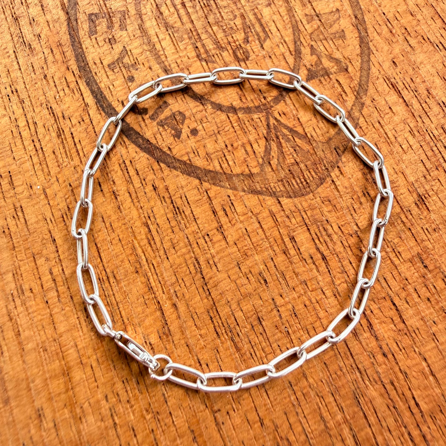 Sterling Silver Medium Drawn Cable Bracelet