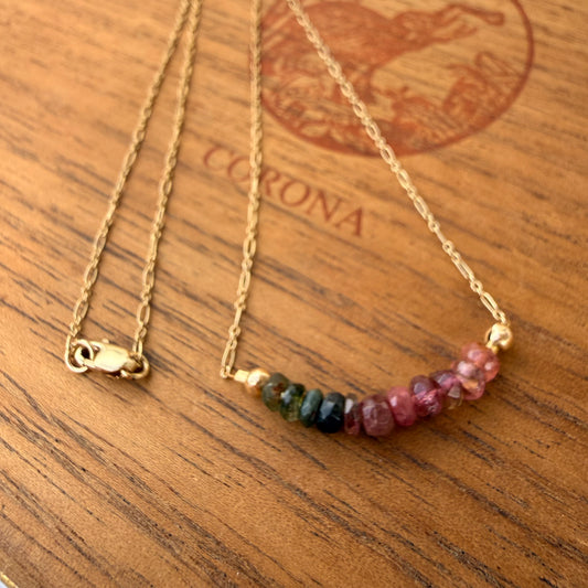 Tourmaline Bar Necklace