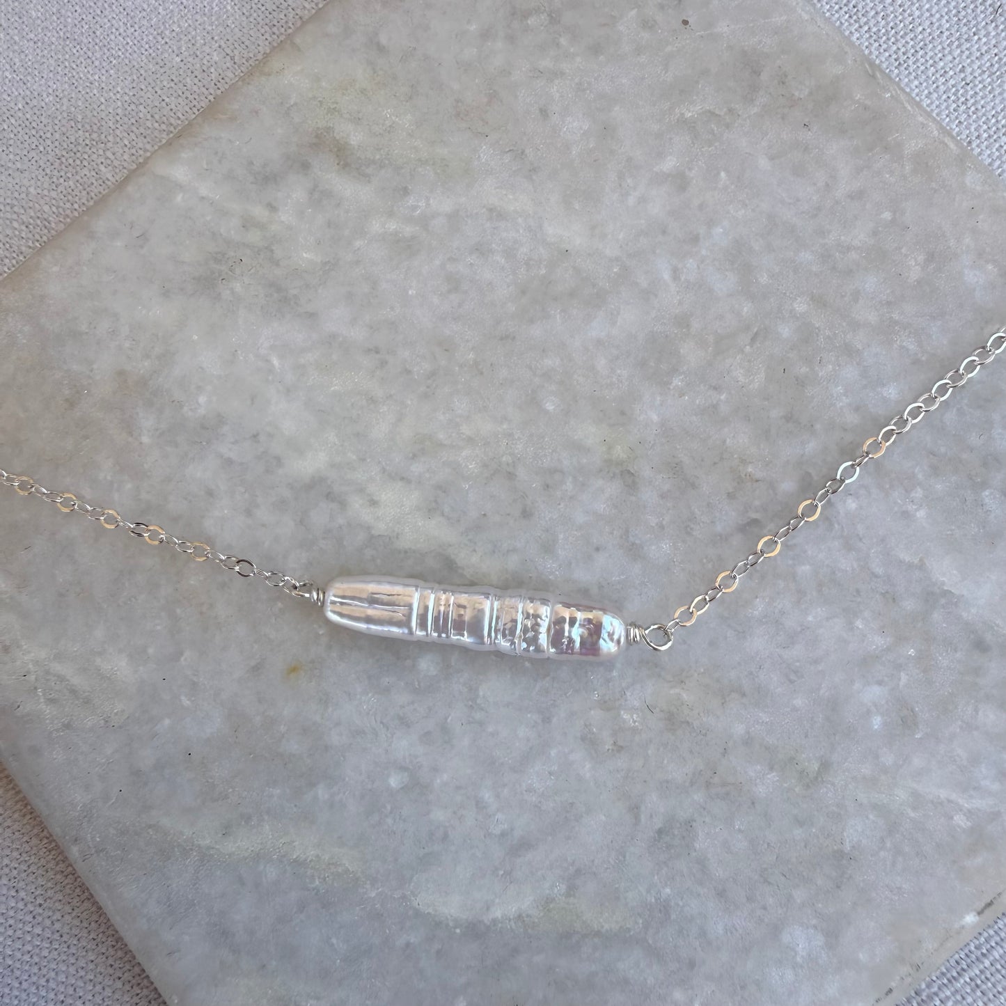 Stick Pearl Necklace