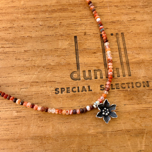 Agate & Hill Tribe Silver Necklace