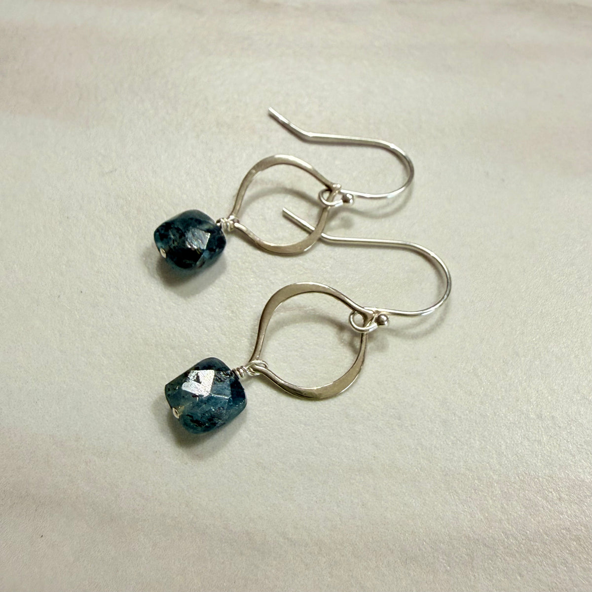 Sterling Silver Arabesques with Gemstone Drop