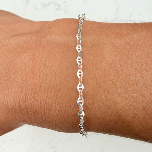 Sterling Silver Mariner Chain Bracelet