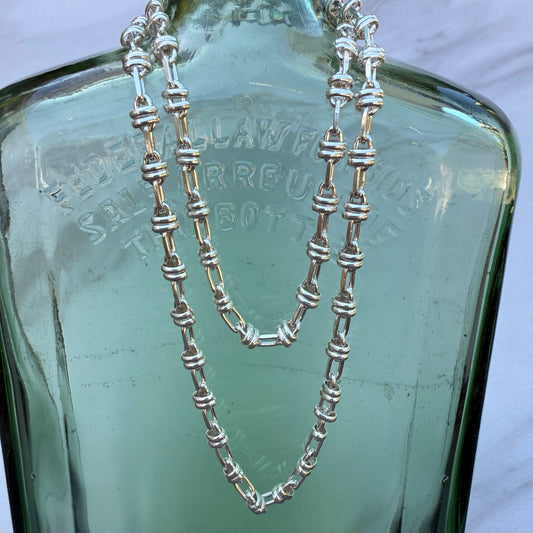 Sterling Silver Love Knot Chain Necklace