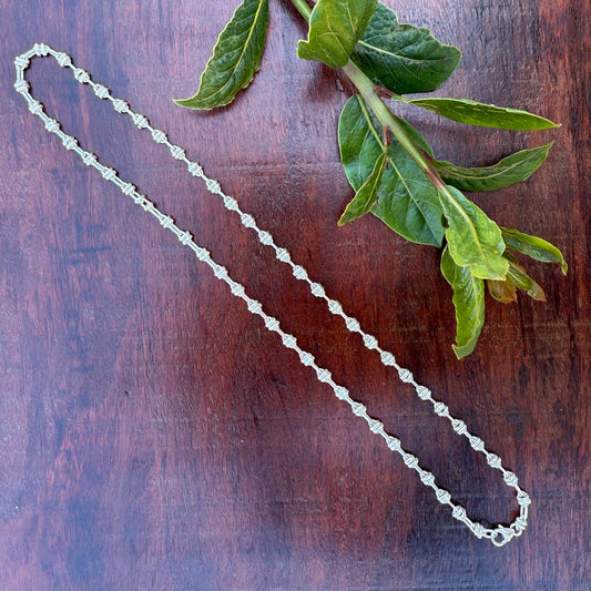 Sterling Silver Love Knot Chain Necklace