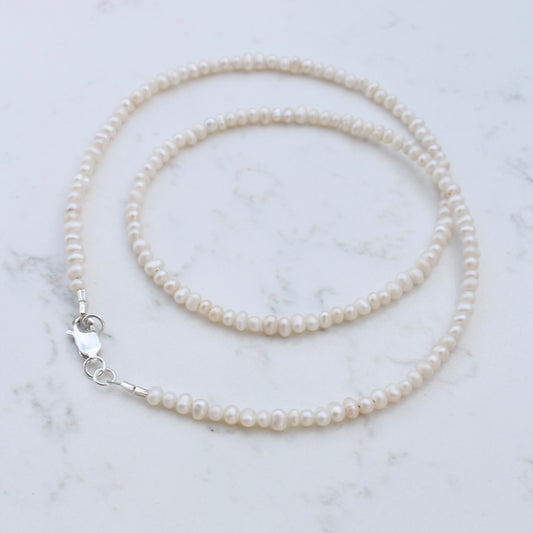 Tiny Pearl Choker Necklace