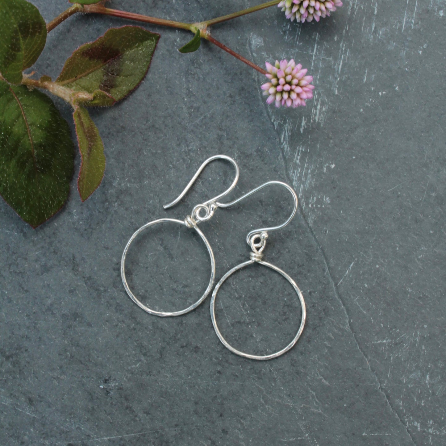 Delicate Hammered Rings