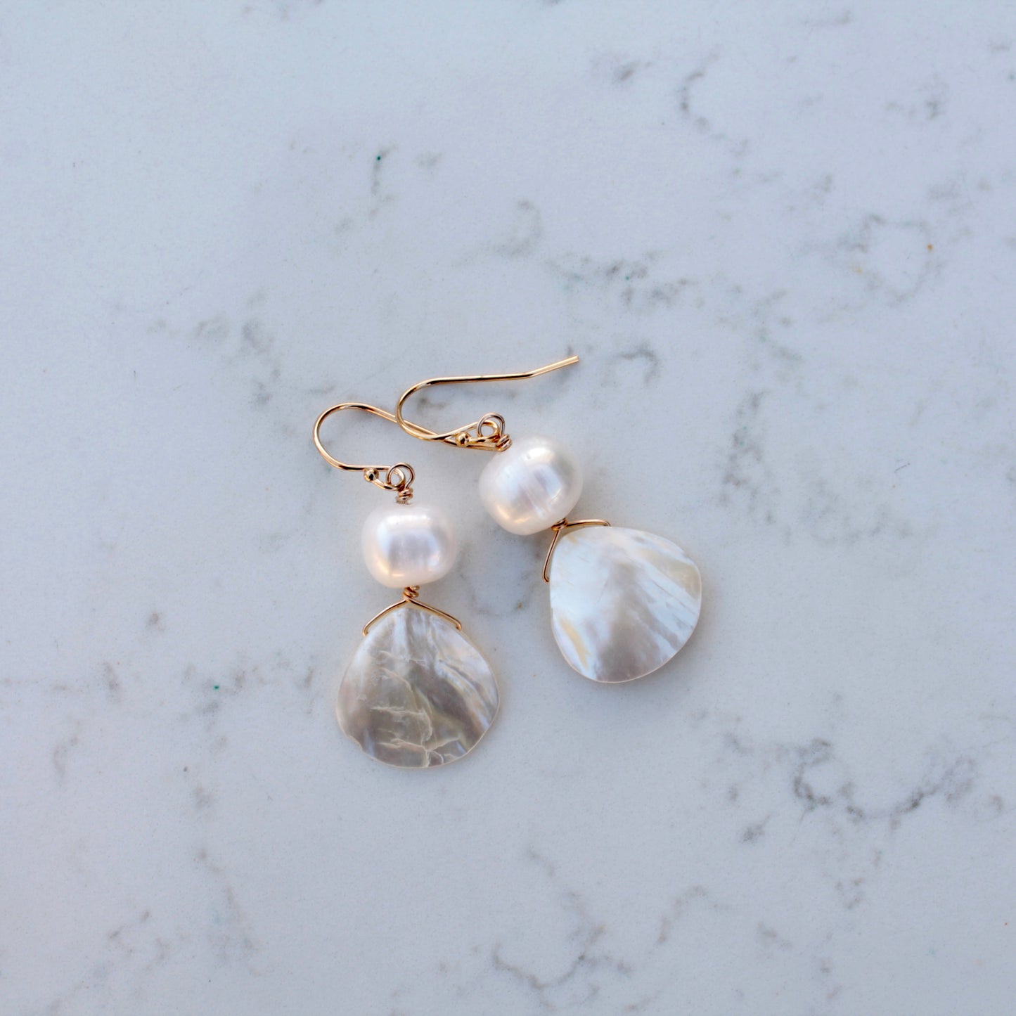 Mother of Pearl Teardrop with Pearl