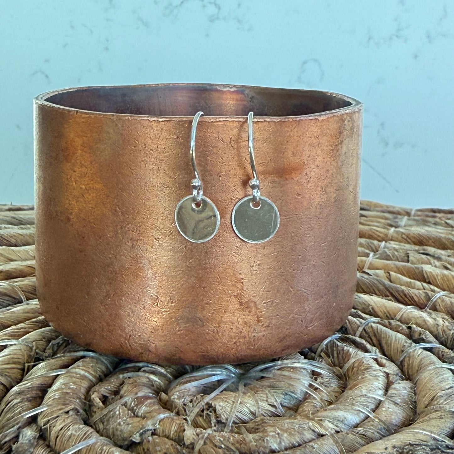Tiny Disk Earrings