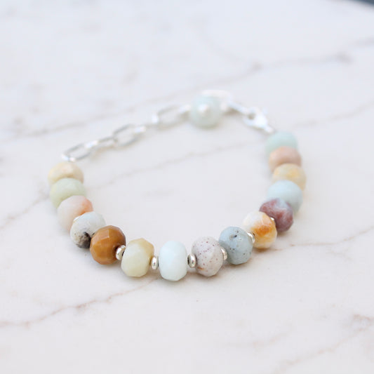 Faceted Amazonite Bracelet