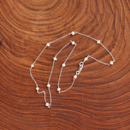 Fresh Water Pearl Station Necklace