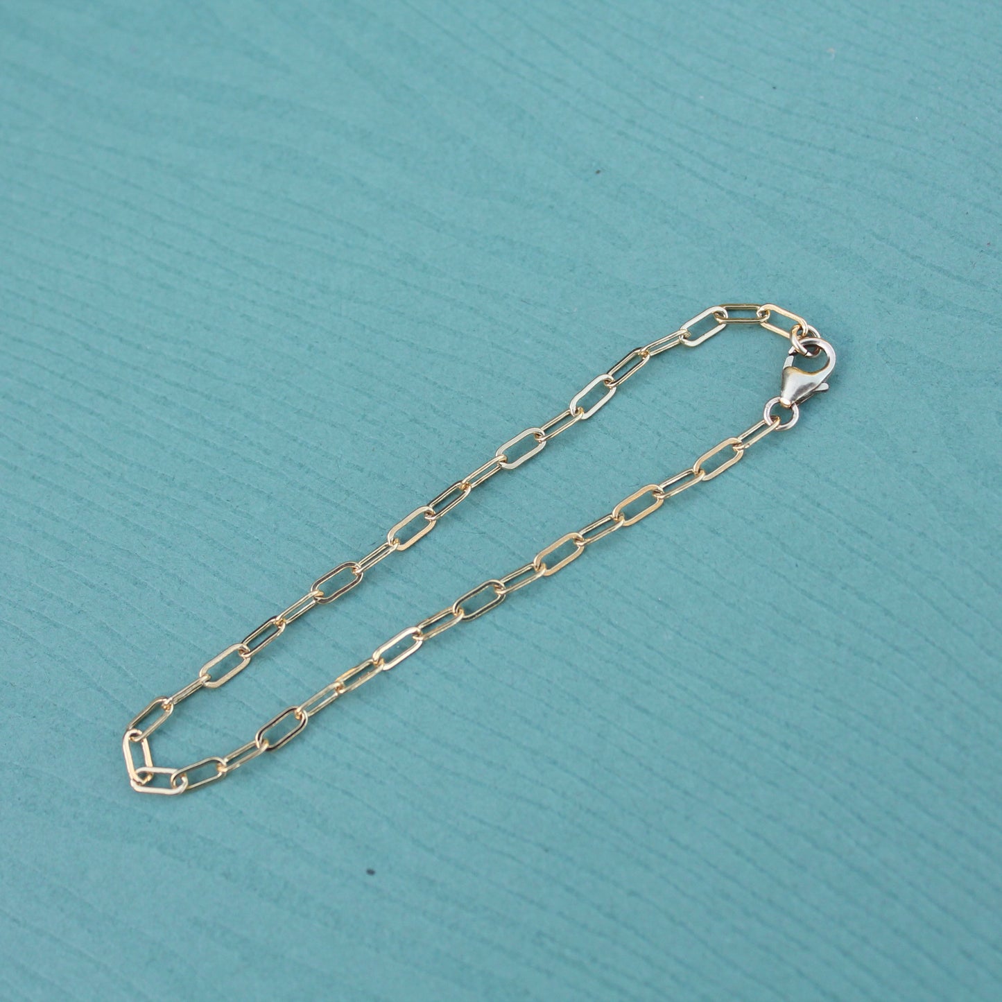 Gold Filled Paperclip Bracelet