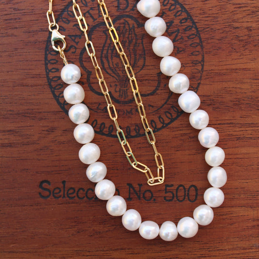 Fresh Water Pearl and Gold Filled Necklace